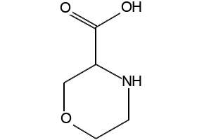 3-Morpholinecarboxylic acid structure, CAS 77873-76-8