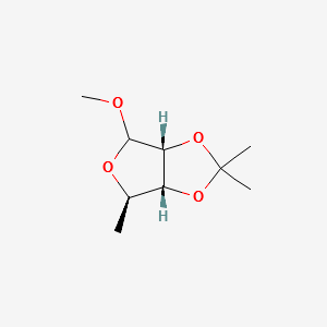 Methyl-5-deoxy-2,3-O-isopropylidene-D-ribofuranoside structure, CAS 78341-97-6
