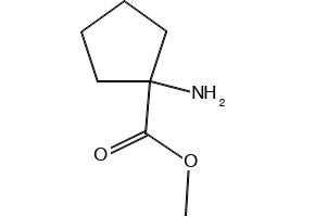 Methyl 1-amino-1-cyclopentanecarboxylate structure, CAS 78388-61-1