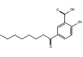 5-Octanoylsalicylic acid structure, CAS 78418-01-6