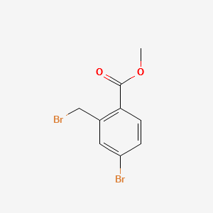 Methyl 4-bromo-2-bromomethylbenzoate structure, CAS 78471-43-9