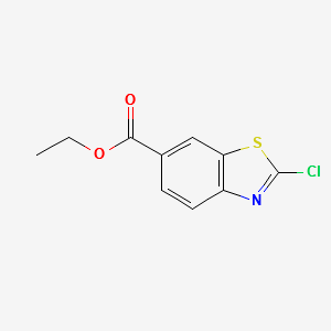 Ethyl 2-chloro-6-benzothiazolecarboxylate structure, CAS 78485-37-7