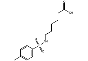 6-[[(4-Methylphenyl)sulphonyl]amino]hexanoic acid structure, CAS 78521-39-8