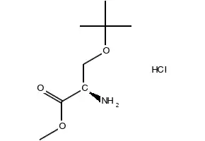 O-tert-Butyl-D-serine methyl ester hydrochloride structure, CAS 78537-14-1