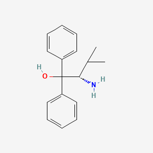 (S)-(-)-2-Amino-3-methyl-1,1-diphenyl-1-butanol structure, CAS 78603-95-9