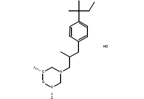 Amorolfine hydrochloride structure, CAS 78613-38-4