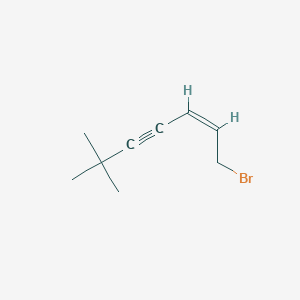 1-Bromo-6,6-dimethyl-2-ene-4-yne-heptane structure, CAS 78629-19-3