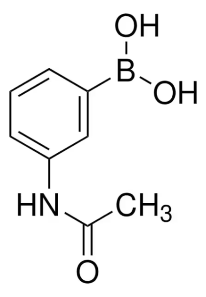 3-Acetamidophenylboronic acid structure, CAS 78887-39-5