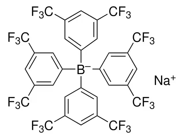 Sodium tetrakis[3,5-bis(trifluoromethyl)phenyl]borate structure, CAS 79060-88-1