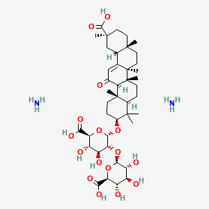 Diammonium glycyrrhizinate structure, CAS 79165-06-3