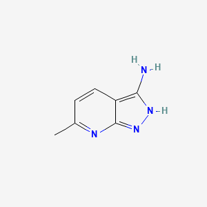 6-Methyl-1H-pyrazolo[3,4-b]pyridin-3-amine structure, CAS 79173-38-9