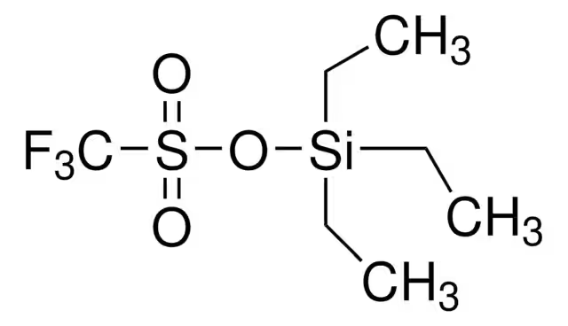 Triethylsilyl trifluoromethanesulfonate structure, CAS 79271-56-0