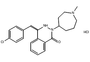 Azelastine hydrochloride structure, CAS 79307-93-0