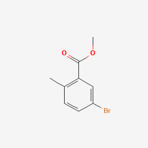 Methyl 5-bromo-2-methylbenzoate structure, CAS 79669-50-4