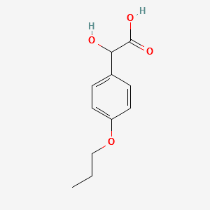 4-Propoxylmandelic acid structure, CAS 79694-16-9