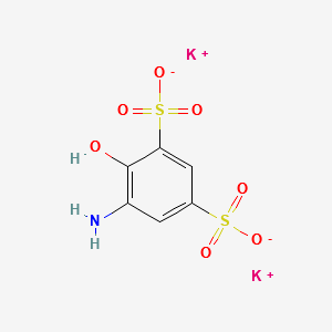 Dipotassium 5-amino-4-hydroxybenzene-1,3-disulphonate structure, CAS 79817-61-1