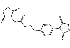 N-Succinimidyl 4-(4-maleimidophenyl)butyrate structure, CAS 79886-55-8