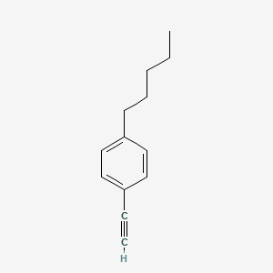 1-Ethynyl-4-pentylbenzene structure, CAS 79887-10-8