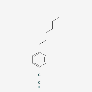 4-Heptylphenylacetylene structure, CAS 79887-12-0