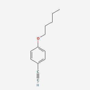 1-Eth-1-ynyl-4-(pentyloxy)benzene structure, CAS 79887-16-4
