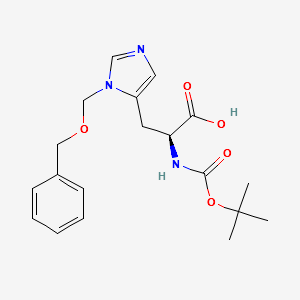 N-Boc-N'-benzyloxymethyl-L-histidine structure, CAS 79950-65-5