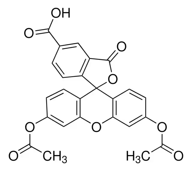5-Carboxyfluorescein diacetate structure, CAS 79955-27-4