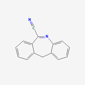 11H-Dibenzo[b,e]azepine-6-carbonitrile structure, CAS 80012-69-7
