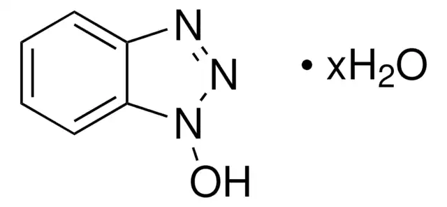 1-Hydroxybenzotriazole hydrate structure, CAS 80029-43-2