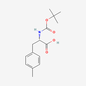 Boc-4-methyl-L-phenylalanine structure, CAS 80102-26-7