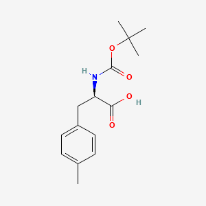 Boc-4-Methyl-D-phenylalanine structure, CAS 80102-27-8