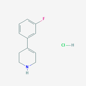 4-(3-Fluorophenyl)-1,2,3,6-tetrahydropyridine hydrochloride structure, CAS 80120-00-9
