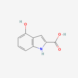4-Hydroxy-1H-indole-2-carboxylic acid structure, CAS 80129-52-8