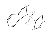 Cyclopentadienylindenylzirconium dichloride structure, CAS 80155-52-8