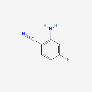 2-Amino-4-fluorobenzonitrile structure, CAS 80517-22-2