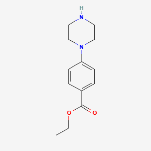 Ethyl 4-(1-piperazinyl)benzoate structure, CAS 80518-57-6