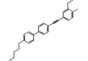 4-Ethynyl-4'-pentyl-1,1'-biphenyl structure, CAS 80563-43-5