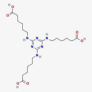 2,4,6-Tri-(6-aminocaproic acid)-1,3,5-triazine structure, CAS 80584-91-4