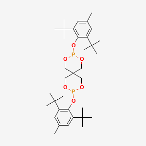 Bis(2,6-di-ter-butyl-4-methylphenyl)pentaerythritol-diphosphite structure, CAS 80693-00-1