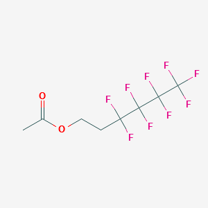 2-Perfluorobutylethyl acetate structure, CAS 80705-15-3