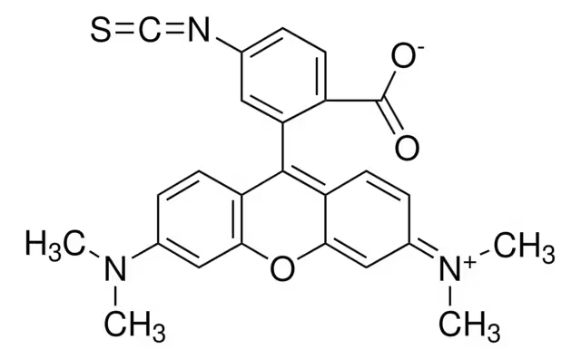 Tetramethylrhodamine isothiocyanate structure, CAS 80724-20-5