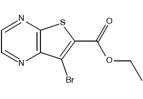 7-Bromothieno[2,3-b]pyrazine structure, CAS 1126824-72-3