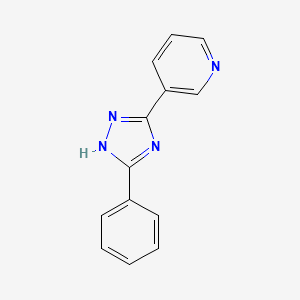 3-(5-Phenyl-4H-1,2,4-triazol-3-yl)pyridine structure, CAS 80980-09-2