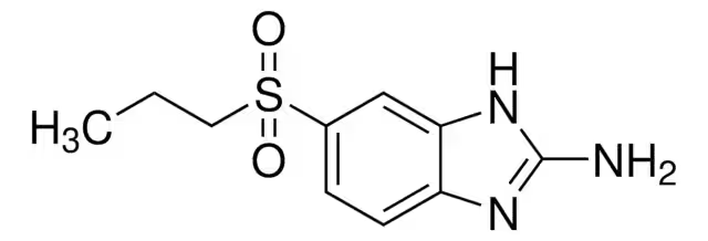 2-Amino-5-propylsulphonylbenzimidazole structure, CAS 80983-34-2