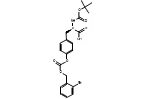 Boc-O-(2-bromo-Cbz)-D-tyrosine structure, CAS 81189-61-9