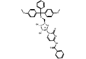 N-Benzoyl-5'-O-[bis(4-methoxyphenyl)phenylmethyl]cytidine structure, CAS 81246-76-6