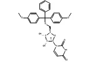 5'-O-(4,4'-Dimethoxytrityl)uridine structure, CAS 81246-79-9