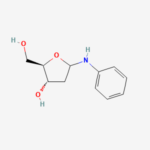 2-Deoxy-N-phenyl-D-erytho-pentofuranosylamine structure, CAS 81366-70-3
