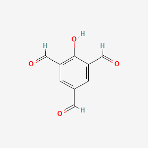 2-Hydroxy-1,3,5-benzenetricarbaldehyde structure, CAS 81502-74-1