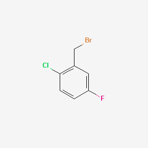2-Chloro-5-fluorobenzyl bromide structure, CAS 81778-09-8
