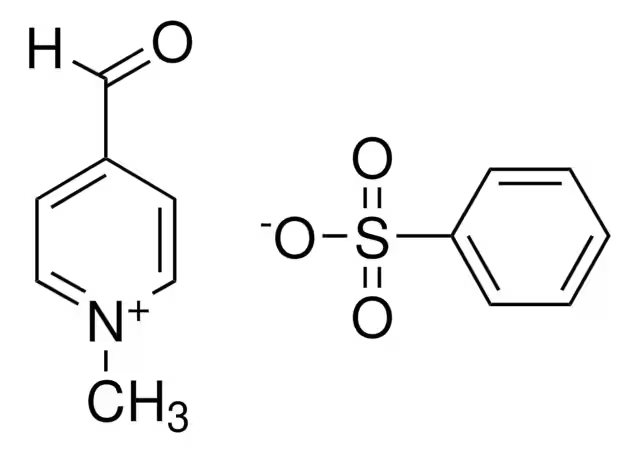 4-Formyl-1-methylpyridinium benzenesulfonate structure, CAS 82228-89-5